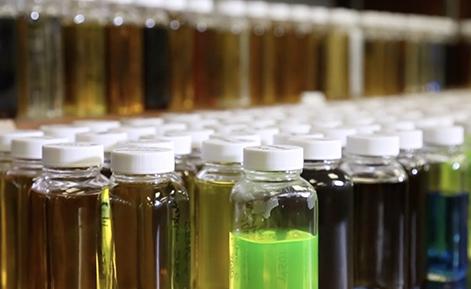 Bottles containing specialty chemicals