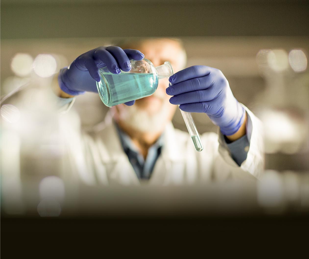 Chemist mixing components